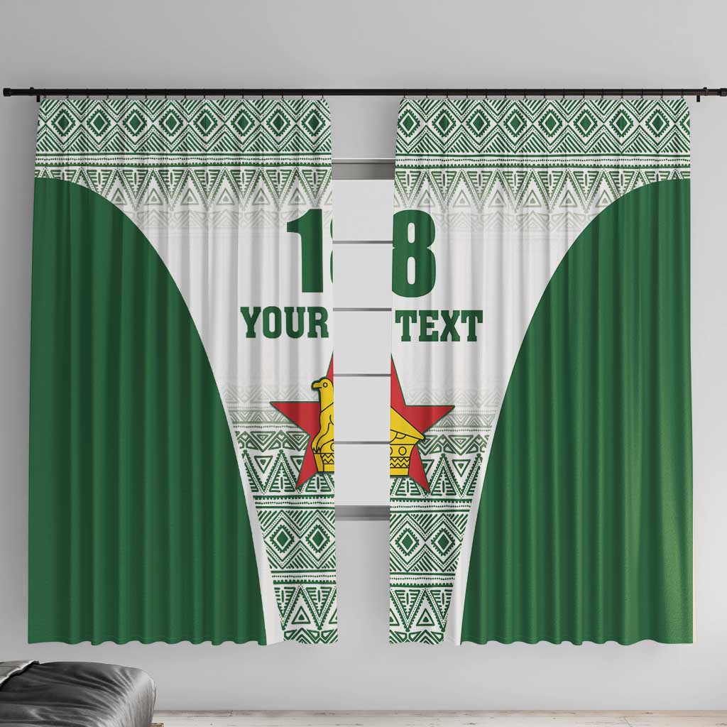 Custom Zimbabwe Rugby Window Curtain Sables African Patterns - Wonder Print Shop