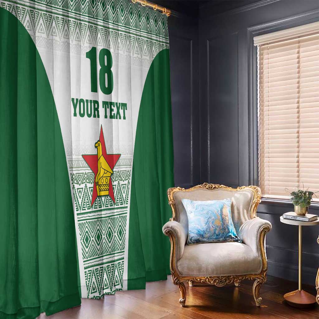 Custom Zimbabwe Rugby Window Curtain Sables African Patterns - Wonder Print Shop