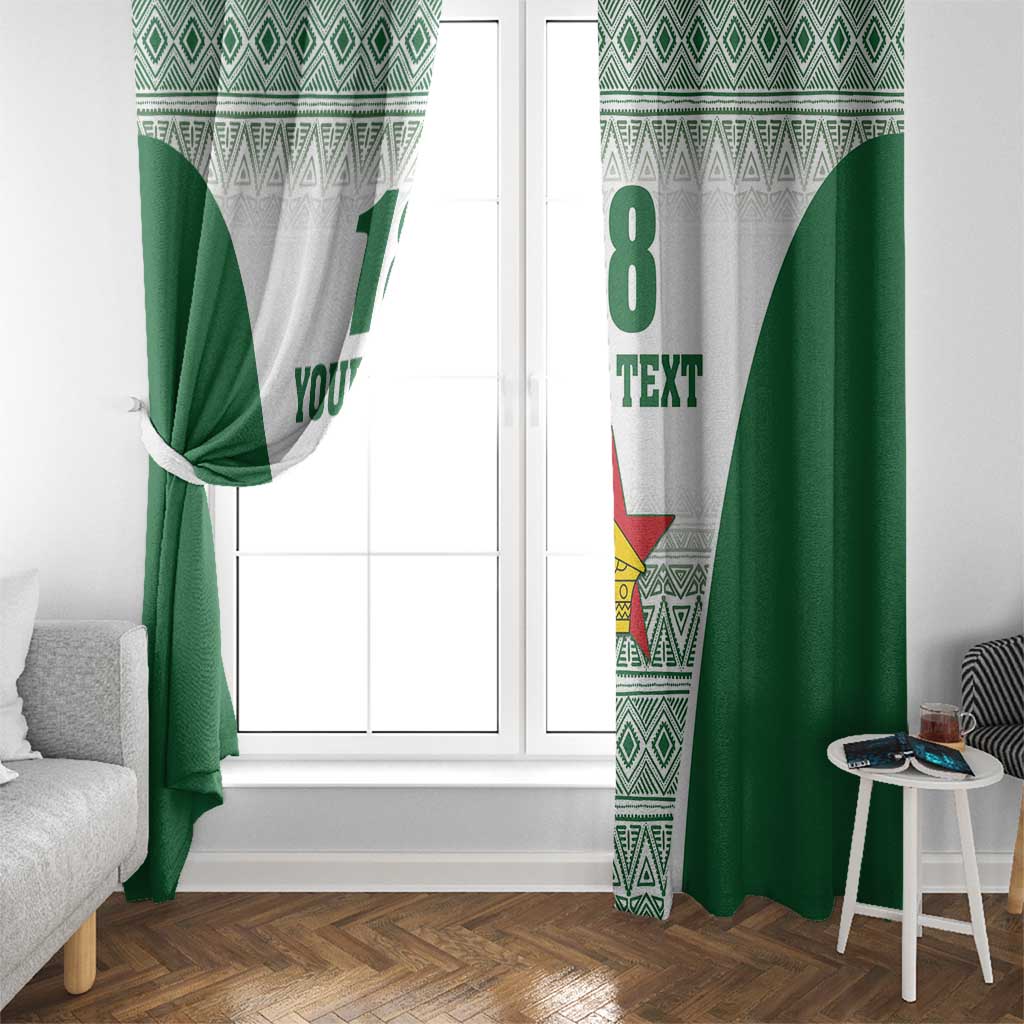 Custom Zimbabwe Rugby Window Curtain Sables African Patterns - Wonder Print Shop