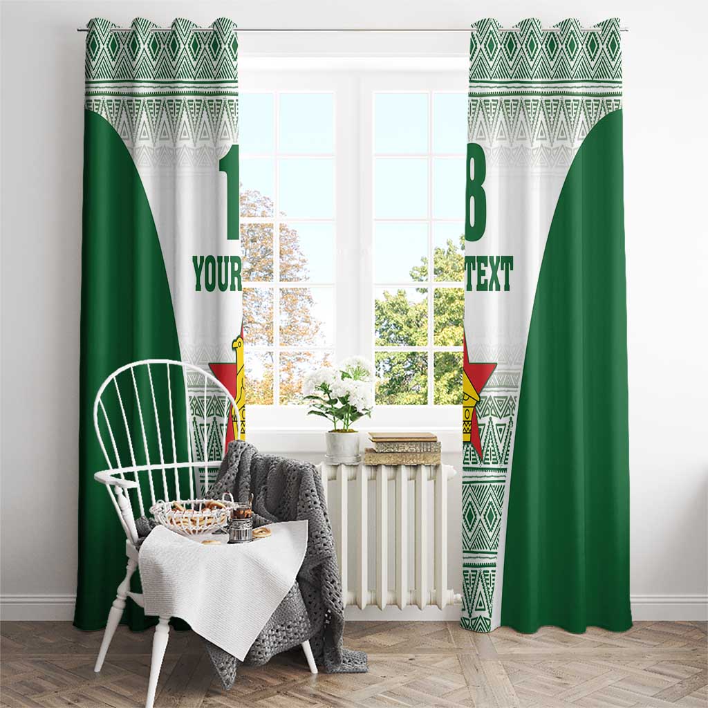 Custom Zimbabwe Rugby Window Curtain Sables African Patterns - Wonder Print Shop