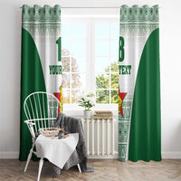 Custom Zimbabwe Rugby Window Curtain Sables African Patterns - Wonder Print Shop