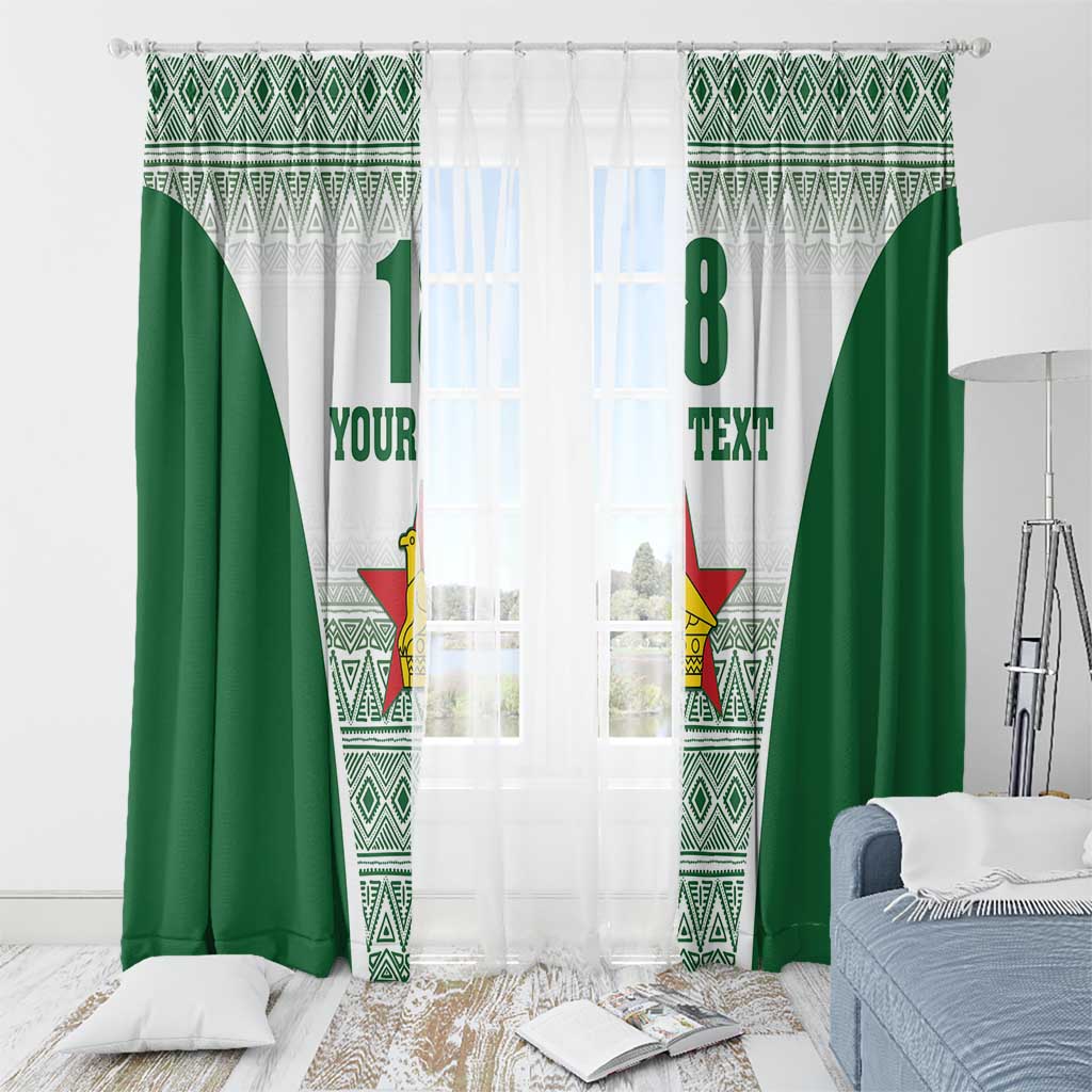 Custom Zimbabwe Rugby Window Curtain Sables African Patterns - Wonder Print Shop