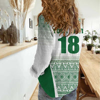 Custom Zimbabwe Rugby Women Casual Shirt Sables African Patterns - Wonder Print Shop