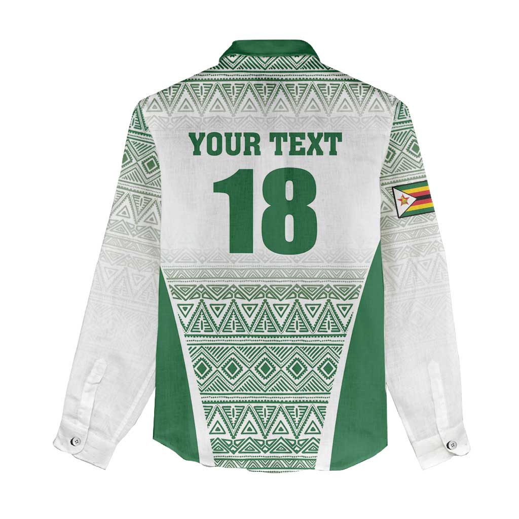 Custom Zimbabwe Rugby Women Casual Shirt Sables African Patterns - Wonder Print Shop