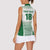 Custom Zimbabwe Rugby Women Sleeveless Polo Shirt Sables African Patterns - Wonder Print Shop