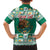 Personalized Mexico Christmas Family Matching Off The Shoulder Long Sleeve Dress and Hawaiian Shirt Coat Of Arms With Aztec Mexican Patterns - Wonder Print Shop