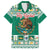 Personalized Mexico Christmas Family Matching Off The Shoulder Long Sleeve Dress and Hawaiian Shirt Coat Of Arms With Aztec Mexican Patterns - Wonder Print Shop