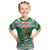Personalized Mexico Christmas Kid T Shirt Coat Of Arms With Aztec Mexican Patterns - Wonder Print Shop
