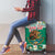 Personalized Mexico Christmas Luggage Cover Coat Of Arms With Aztec Mexican Patterns - Wonder Print Shop