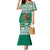 Personalized Mexico Christmas Mermaid Dress Coat Of Arms With Aztec Mexican Patterns - Wonder Print Shop