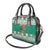 Personalized Mexico Christmas Shoulder Handbag Coat Of Arms With Aztec Mexican Patterns