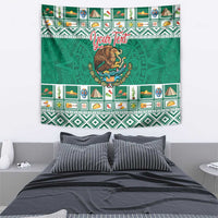 Personalized Mexico Christmas Tapestry Coat Of Arms With Aztec Mexican Patterns - Wonder Print Shop