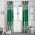 Personalized Mexico Christmas Window Curtain Coat Of Arms With Aztec Mexican Patterns - Wonder Print Shop