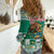 Personalized Mexico Christmas Women Casual Shirt Coat Of Arms With Aztec Mexican Patterns - Wonder Print Shop