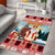 Personalized Germany Frohe Weihnachten Area Rug Cute Saint Nicholas With Christmas Tree - Wonder Print Shop