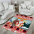 Personalized Germany Frohe Weihnachten Area Rug Cute Saint Nicholas With Christmas Tree - Wonder Print Shop
