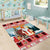 Personalized Germany Frohe Weihnachten Area Rug Cute Saint Nicholas With Christmas Tree - Wonder Print Shop