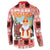 Personalized Germany Frohe Weihnachten Button Sweatshirt Cute Saint Nicholas With Christmas Tree - Wonder Print Shop