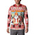 Personalized Germany Frohe Weihnachten Button Sweatshirt Cute Saint Nicholas With Christmas Tree - Wonder Print Shop
