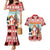 Personalized Germany Frohe Weihnachten Couples Matching Mermaid Dress and Hawaiian Shirt Cute Saint Nicholas With Christmas Tree - Wonder Print Shop