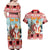 Personalized Germany Frohe Weihnachten Couples Matching Off Shoulder Maxi Dress and Hawaiian Shirt Cute Saint Nicholas With Christmas Tree - Wonder Print Shop