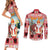 Personalized Germany Frohe Weihnachten Couples Matching Short Sleeve Bodycon Dress and Long Sleeve Button Shirt Cute Saint Nicholas With Christmas Tree - Wonder Print Shop