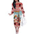 Personalized Germany Frohe Weihnachten Family Matching Off The Shoulder Long Sleeve Dress and Hawaiian Shirt Cute Saint Nicholas With Christmas Tree - Wonder Print Shop