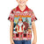 Personalized Germany Frohe Weihnachten Family Matching Off Shoulder Short Dress and Hawaiian Shirt Cute Saint Nicholas With Christmas Tree - Wonder Print Shop