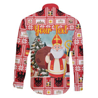 Personalized Germany Frohe Weihnachten Family Matching Tank Maxi Dress and Hawaiian Shirt Cute Saint Nicholas With Christmas Tree - Wonder Print Shop