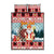 Personalized Germany Frohe Weihnachten Quilt Bed Set Cute Saint Nicholas With Christmas Tree - Wonder Print Shop