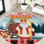 Personalized Germany Frohe Weihnachten Round Carpet Cute Saint Nicholas With Christmas Tree