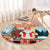 Personalized Germany Frohe Weihnachten Round Carpet Cute Saint Nicholas With Christmas Tree