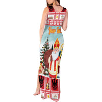 Personalized Germany Frohe Weihnachten Tank Maxi Dress Cute Saint Nicholas With Christmas Tree - Wonder Print Shop