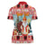 Personalized Germany Frohe Weihnachten Women Polo Shirt Cute Saint Nicholas With Christmas Tree - Wonder Print Shop