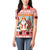 Personalized Germany Frohe Weihnachten Women Polo Shirt Cute Saint Nicholas With Christmas Tree - Wonder Print Shop