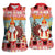 Personalized Germany Frohe Weihnachten Women Sleeveless Polo Shirt Cute Saint Nicholas With Christmas Tree - Wonder Print Shop