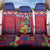 Personalized Haiti Jwaye Nowel Back Car Seat Cover Hispaniolan Trogon With Hibiscus Flowers - Wonder Print Shop
