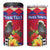 Personalized Haiti Jwaye Nowel 4 in 1 Can Cooler Tumbler Hispaniolan Trogon With Hibiscus Flowers - Wonder Print Shop