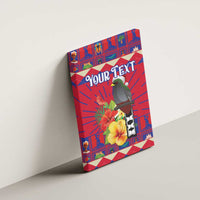 Personalized Haiti Jwaye Nowel Canvas Wall Art Hispaniolan Trogon With Hibiscus Flowers - Wonder Print Shop