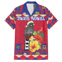 Personalized Haiti Jwaye Nowel Family Matching Long Sleeve Bodycon Dress and Hawaiian Shirt Hispaniolan Trogon With Hibiscus Flowers - Wonder Print Shop