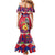 Personalized Haiti Jwaye Nowel Family Matching Mermaid Dress and Hawaiian Shirt Hispaniolan Trogon With Hibiscus Flowers - Wonder Print Shop