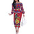 Personalized Haiti Jwaye Nowel Family Matching Off The Shoulder Long Sleeve Dress and Hawaiian Shirt Hispaniolan Trogon With Hibiscus Flowers - Wonder Print Shop