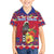 Personalized Haiti Jwaye Nowel Family Matching Off Shoulder Short Dress and Hawaiian Shirt Hispaniolan Trogon With Hibiscus Flowers - Wonder Print Shop