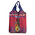 Personalized Haiti Jwaye Nowel Grocery Bag Hispaniolan Trogon With Hibiscus Flowers