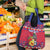 Personalized Haiti Jwaye Nowel Grocery Bag Hispaniolan Trogon With Hibiscus Flowers