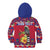 Personalized Haiti Jwaye Nowel Kid Hoodie Hispaniolan Trogon With Hibiscus Flowers - Wonder Print Shop