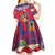 Personalized Haiti Jwaye Nowel Kid Short Sleeve Dress Hispaniolan Trogon With Hibiscus Flowers - Wonder Print Shop