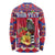 Personalized Haiti Jwaye Nowel Long Sleeve Shirt Hispaniolan Trogon With Hibiscus Flowers - Wonder Print Shop