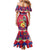 Personalized Haiti Jwaye Nowel Mermaid Dress Hispaniolan Trogon With Hibiscus Flowers - Wonder Print Shop