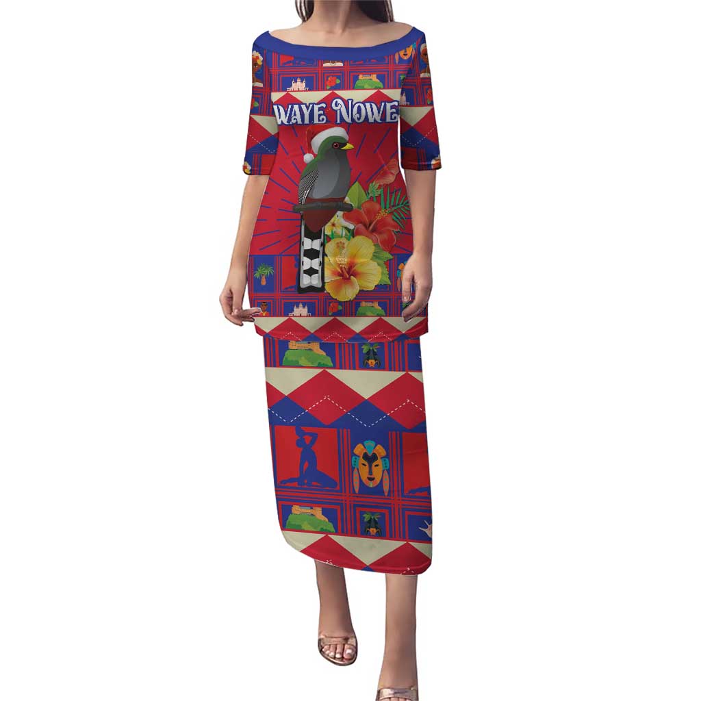 Personalized Haiti Jwaye Nowel Puletasi Hispaniolan Trogon With Hibiscus Flowers - Wonder Print Shop